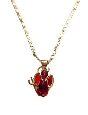 Collar diablo Limerence By Claudia Herrera Conciencia de oro laminado 14 K