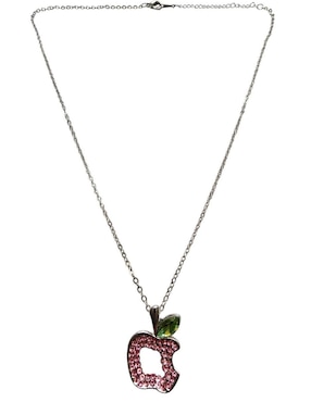Collar con dije de manzana Limerence By Claudia Herrera Fruta de oro laminado 14 K