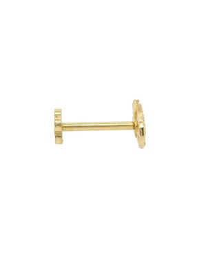 Piercing de mano Fianelli de oro 14 K con acabado brillante zirconia