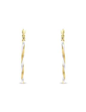 Arracadas Joyerías Bizzarro de oro 14 K con acabado brillante