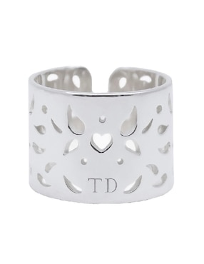 Anillo Teresa Díaz Joyería Mexicana P 925 de plata brillante
