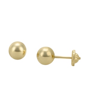 Broqueles Cristal Joyas de oro 14 k