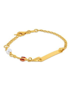 Pulsera Joyerías Bizzarro de oro 14 k con acabado brillante