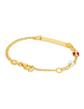 Pulsera Joyerías Bizzarro de oro 14 k con acabado brillante