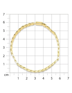 Pulsera Joyerías Bizzarro de oro 14 k con acabado brillante