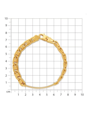 Pulsera Joyerías Bizzarro de oro 14 k con acabado brillante