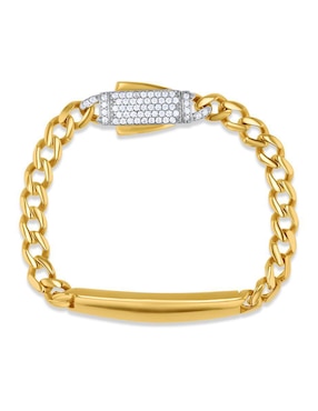 Pulsera Joyerías Bizzarro de oro amarillo 14 K con acabado brillante