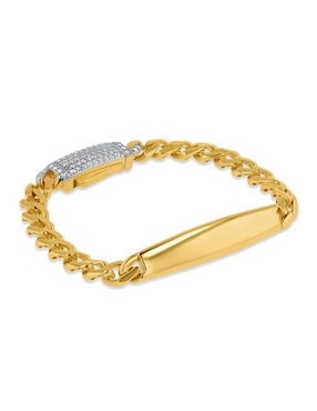 Pulsera Joyerías Bizzarro de oro amarillo 14 K con acabado brillante