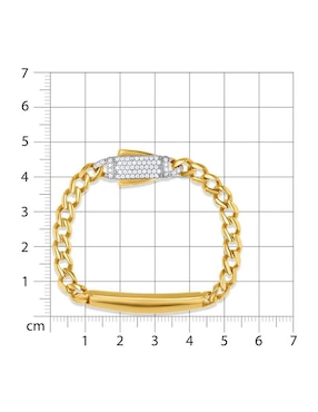 Pulsera Joyerías Bizzarro de oro amarillo 14 K con acabado brillante