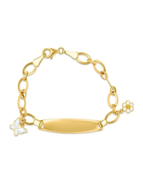 Pulsera Joyerías Bizzarro de oro amarillo 14 K con acabado brillante