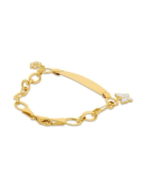 Pulsera Joyerías Bizzarro de oro amarillo 14 K con acabado brillante