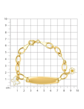 Pulsera Joyerías Bizzarro de oro amarillo 14 K con acabado brillante