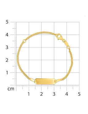 Pulsera Joyerías Bizzarro de oro amarillo 14 K con acabado brillante