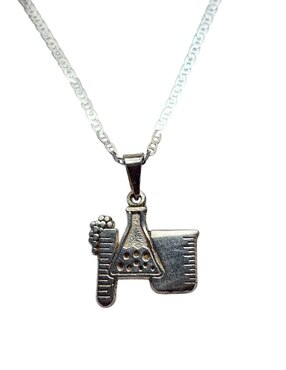 Collar con dije Limerence By Claudia Herrera Quimica de plata P 925