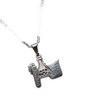 Collar con dije Limerence By Claudia Herrera Quimica de plata P 925