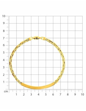 Pulsera Joyerías Bizzarro de oro 14 k con acabado brillante