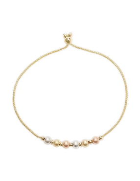 Pulsera Joyerías Bizzarro de oro florentino 14 K con acabado brillante