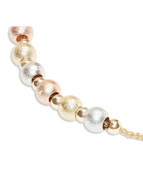 Pulsera Joyerías Bizzarro de oro florentino 14 K con acabado brillante