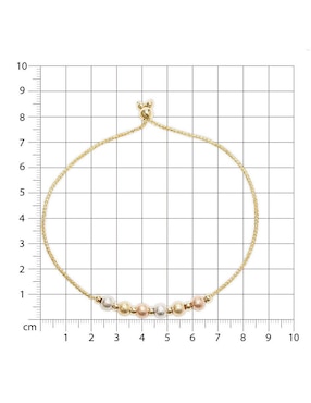Pulsera Joyerías Bizzarro de oro florentino 14 K con acabado brillante