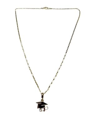 Collar con dije Limerence By Claudia Herrera Birrete Graduacion de oro laminado 14 K