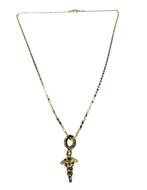 Collar con dije Limerence By Claudia Herrera Medicina de oro laminado 14 K