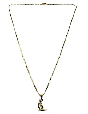 Collar con dije Limerence By Claudia Herrera Microscopio de oro laminado 14 K
