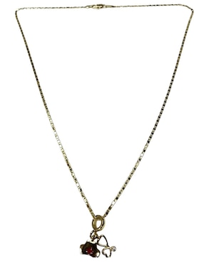 Collar con dije de estetoscopio Limerence By Claudia Herrera de oro laminado 14 K