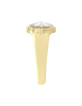 Anillo de estrella Fianelli Rosa de los vientos 14 k de oro brillante