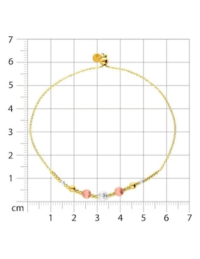 Pulsera Joyerías Bizzarro de oro florentino 14 k con acabado brillante