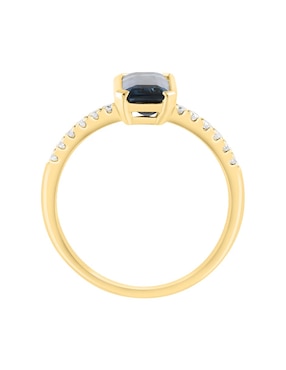 Anillo cuadrado Effy Effy 14 k de oro diamante brillante