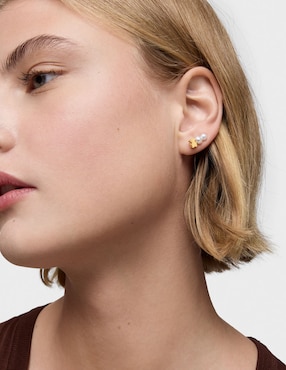 Piercing de oso Tous Sweet Dolls de oro 18 k con acabado brillante perla