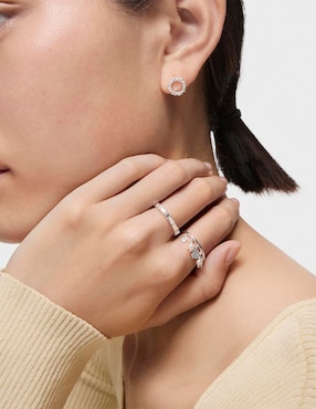 Anillo de oso Tous Straight P 925 de plata brillante