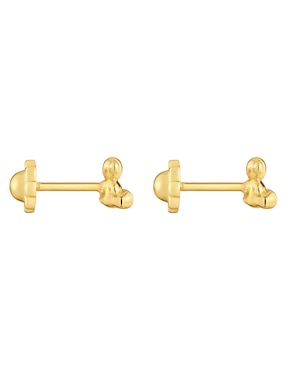 Broqueles de oso Oso Tous de oro amarillo 18 K con acabado brillante