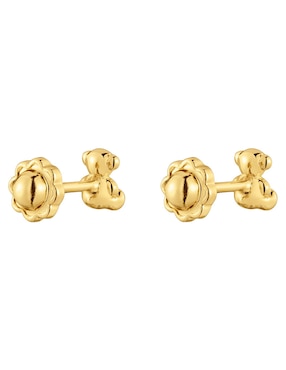 Broqueles de oso Oso Tous de oro amarillo 18 K con acabado brillante
