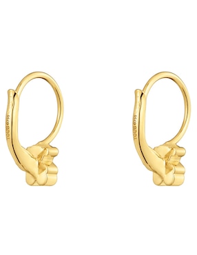 Aretes cortos de oso Tous Sweet Dolls de oro 18 k con acabado brillante