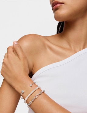 Pulsera Tous de plata con perla p 925 Sweet Dolls con acabado brillante