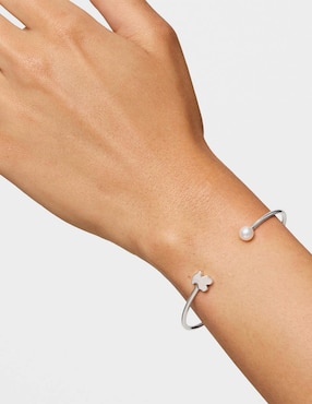 Pulsera Tous de plata con perla p 925 Sweet Dolls con acabado brillante