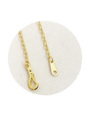 Collar con dije de pluma Vangania de baño de oro 18 K