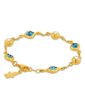 Pulsera Joyerías Bizzarro de oro amarillo 14 K con acabado brillante
