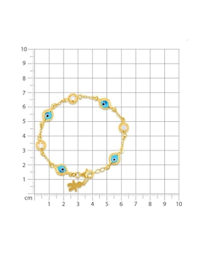 Pulsera Joyerías Bizzarro de oro amarillo 14 K con acabado brillante