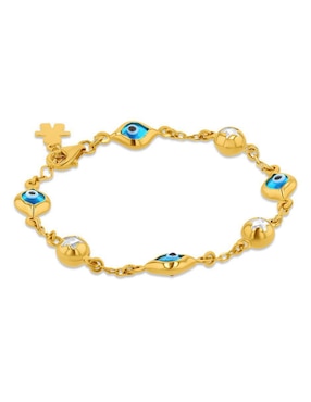 Pulsera Joyerías Bizzarro de oro amarillo 14 K con acabado brillante