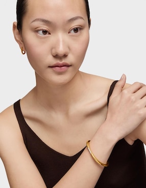Pulsera Tous de plata P 925 Line con acabado baño de oro