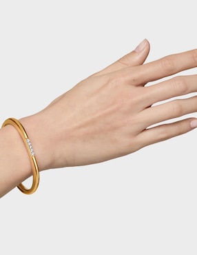 Pulsera Tous de plata P 925 Line con acabado baño de oro