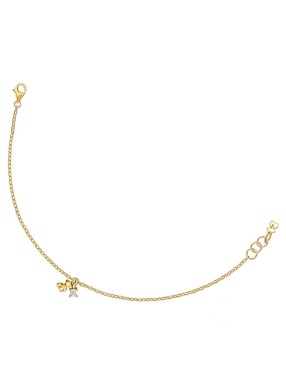 Pulsera Tous de plata con diamante p 925 Bold Bear Lgd con acabado baño de oro