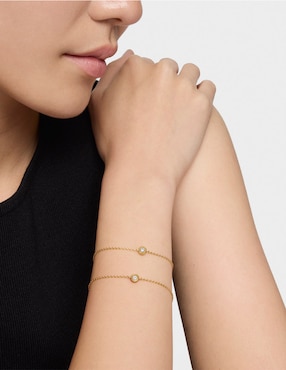 Pulsera Tous de plata P 925 Line LGD con acabado baño de oro