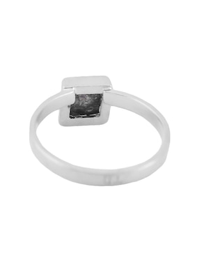 Anillo cuadrado Teresa Díaz Joyería Mexicana Destellos de la tierra P 925 de plata lapislázuli brillante