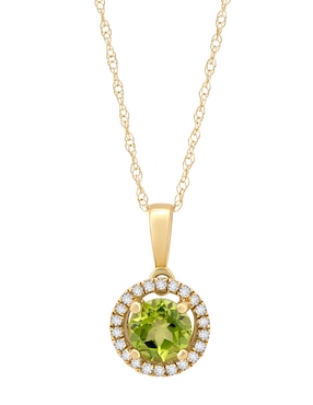 Collar con dije Cristal Joyas de oro amarillo 14 K