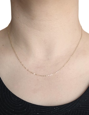 Cadena Cristal Joyas de oro 14 K