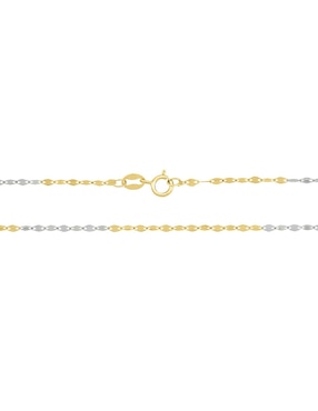 Cadena Cristal Joyas de oro florentino 14 K