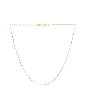 Cadena Cristal Joyas de oro florentino 14 K